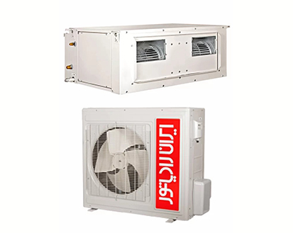 داکت اسپلیت بدون کویل آب گرم ایران رادیاتور 36000